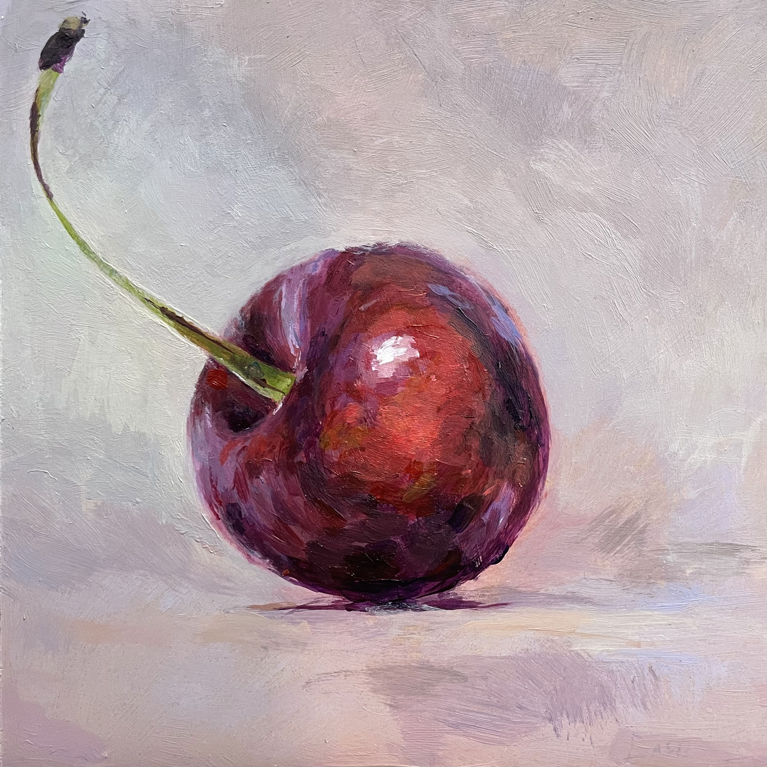 Kers. Acryl op paneel (20x20)