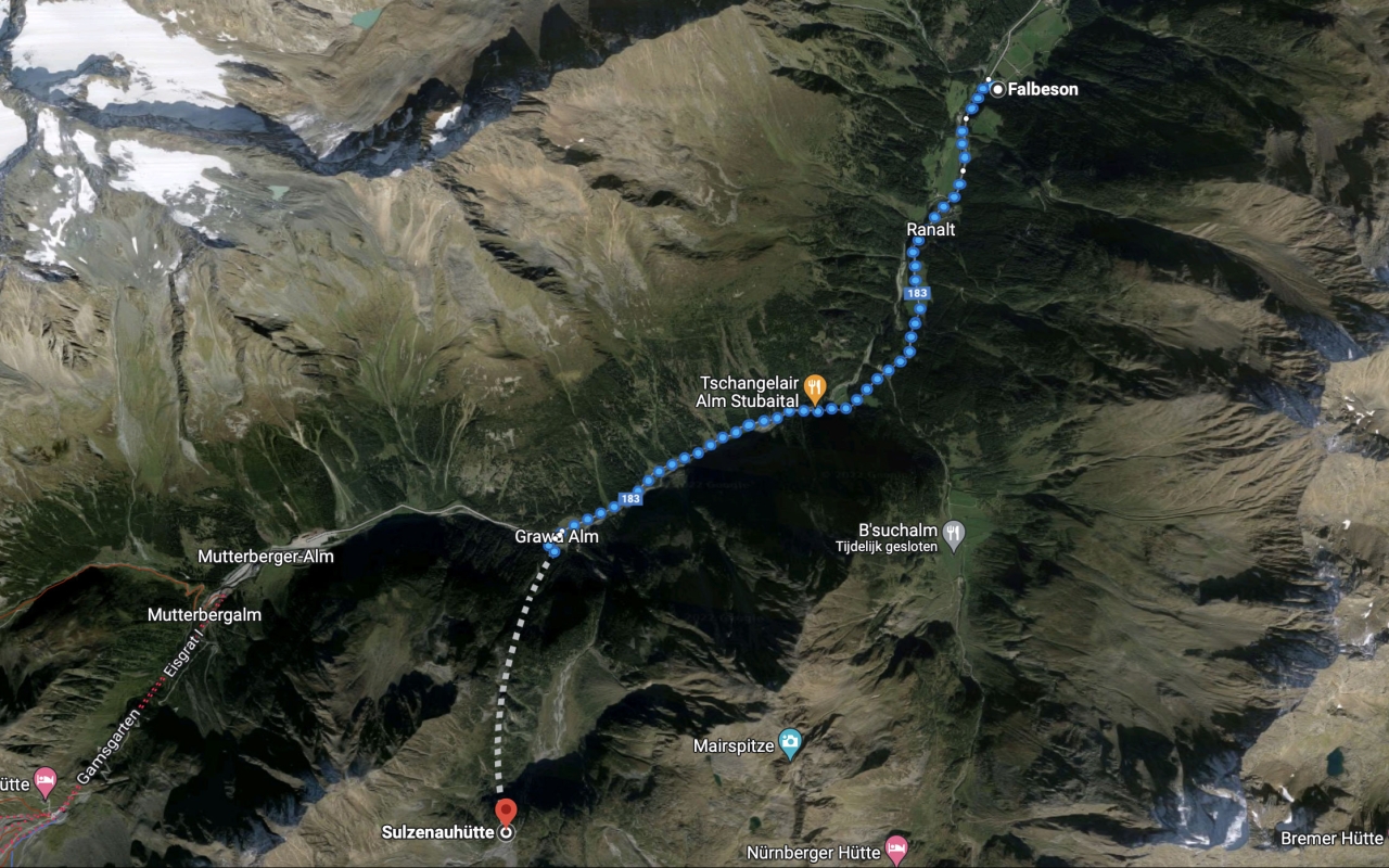 Route Stubaital - schilderen in de bergen